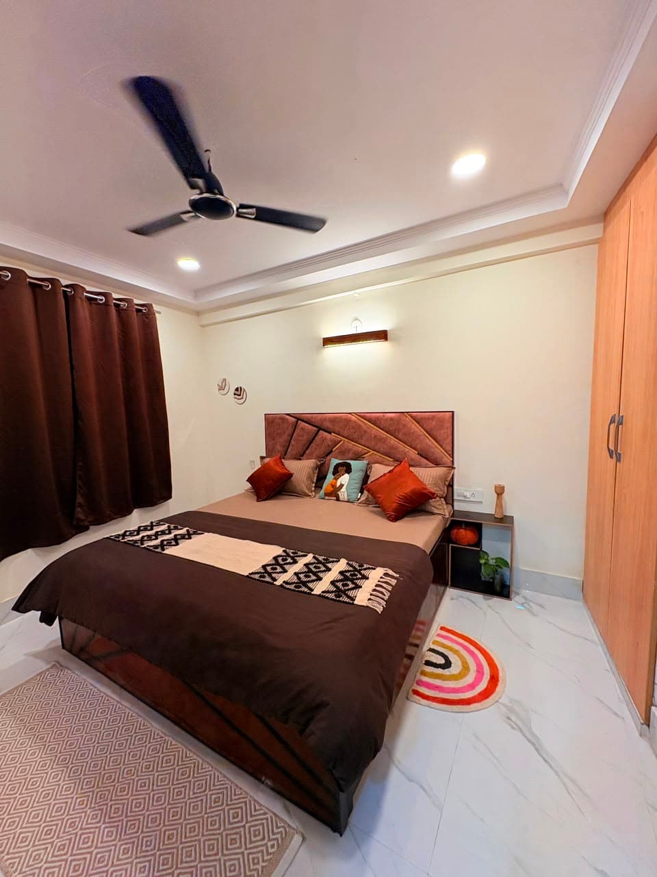 Tapovan Vista living room with mountain view